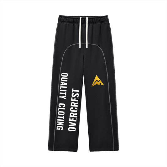 Contrast-Stitched Fleece Sweatpants