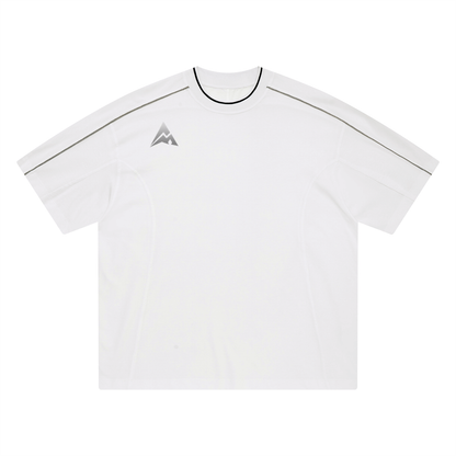 Overcrest Unisex Oversized Contrast Tape T-Shirt