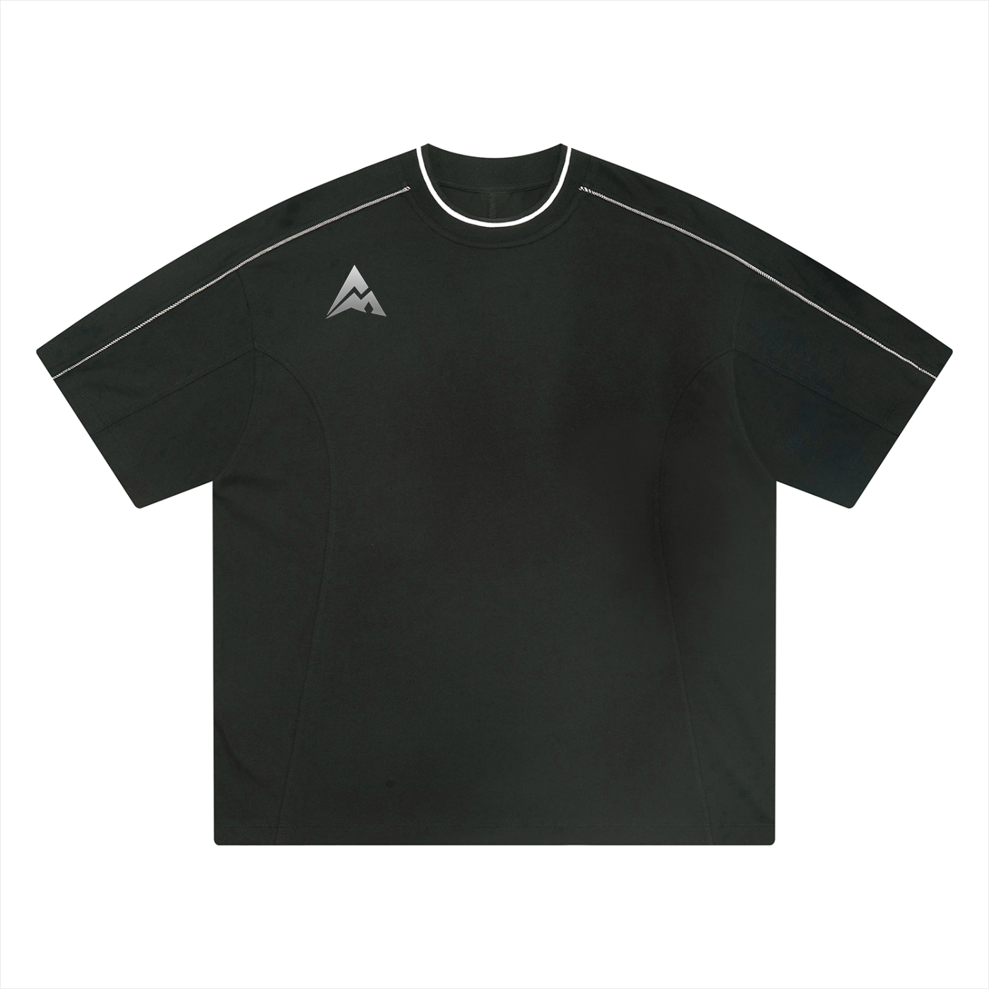Overcrest Unisex Oversized Contrast Tape T-Shirt