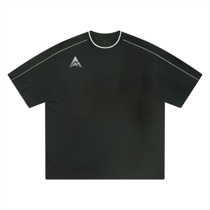 Overcrest Unisex Oversized Contrast Tape T-Shirt