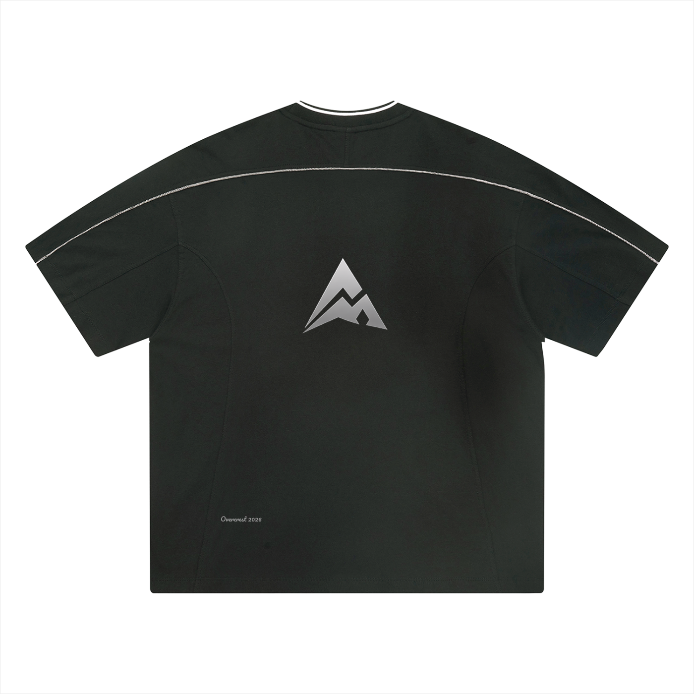 Overcrest Unisex Oversized Contrast Tape T-Shirt