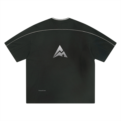 Overcrest Unisex Oversized Contrast Tape T-Shirt