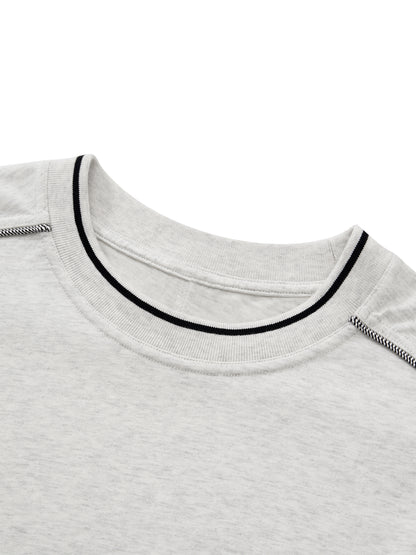 Overcrest Unisex Oversized Contrast Tape T-Shirt