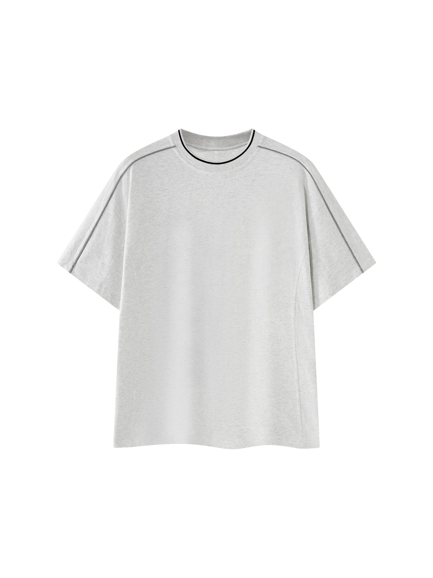 Overcrest Unisex Oversized Contrast Tape T-Shirt
