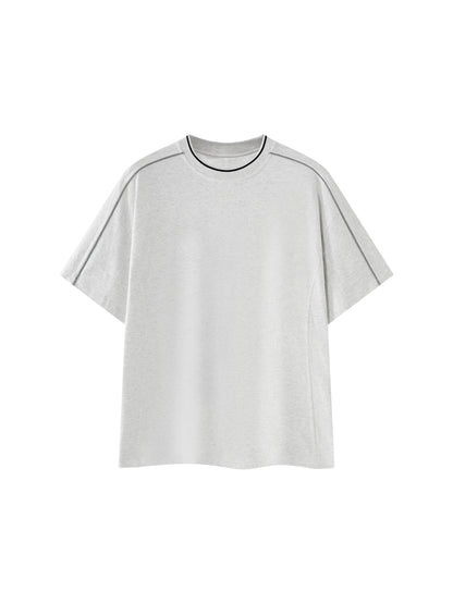 Overcrest Unisex Oversized Contrast Tape T-Shirt