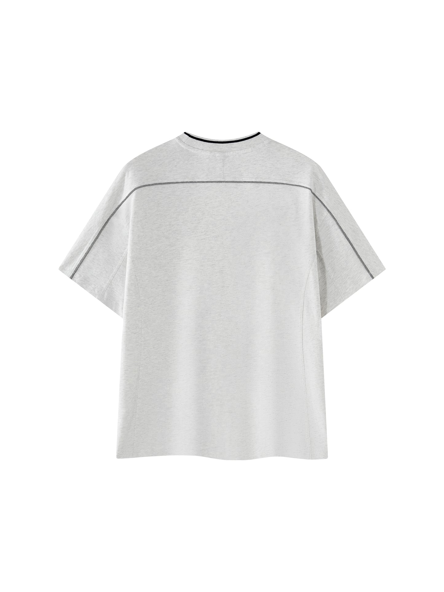 Overcrest Unisex Oversized Contrast Tape T-Shirt