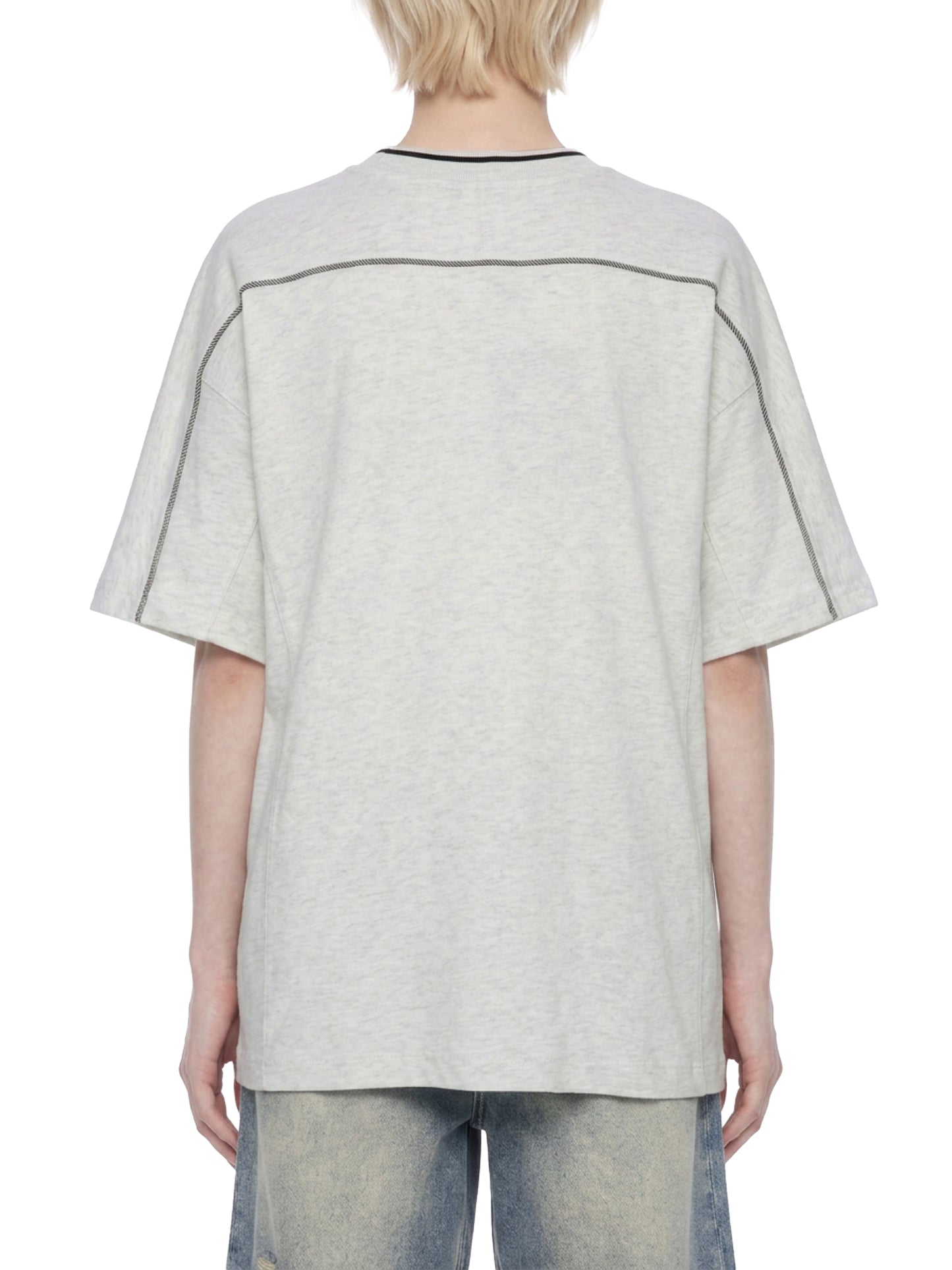 Overcrest Unisex Oversized Contrast Tape T-Shirt