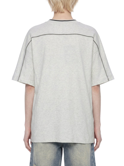 Overcrest Unisex Oversized Contrast Tape T-Shirt