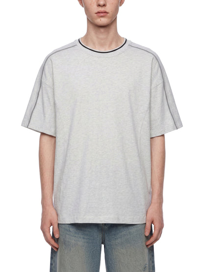 Overcrest Unisex Oversized Contrast Tape T-Shirt