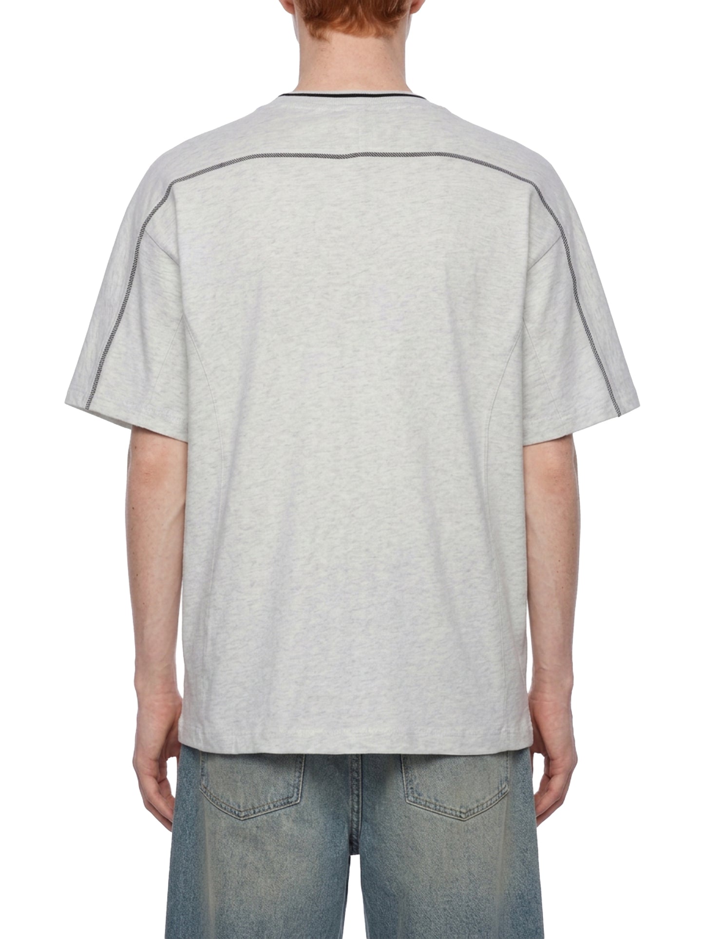 Overcrest Unisex Oversized Contrast Tape T-Shirt
