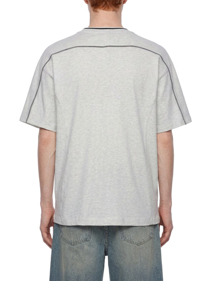 Overcrest Unisex Oversized Contrast Tape T-Shirt