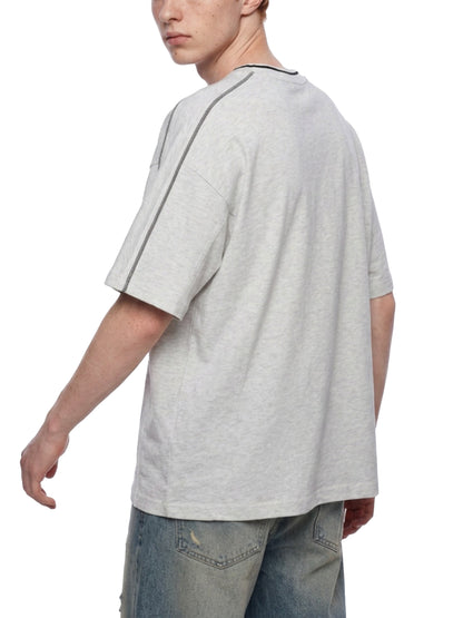 Overcrest Unisex Oversized Contrast Tape T-Shirt